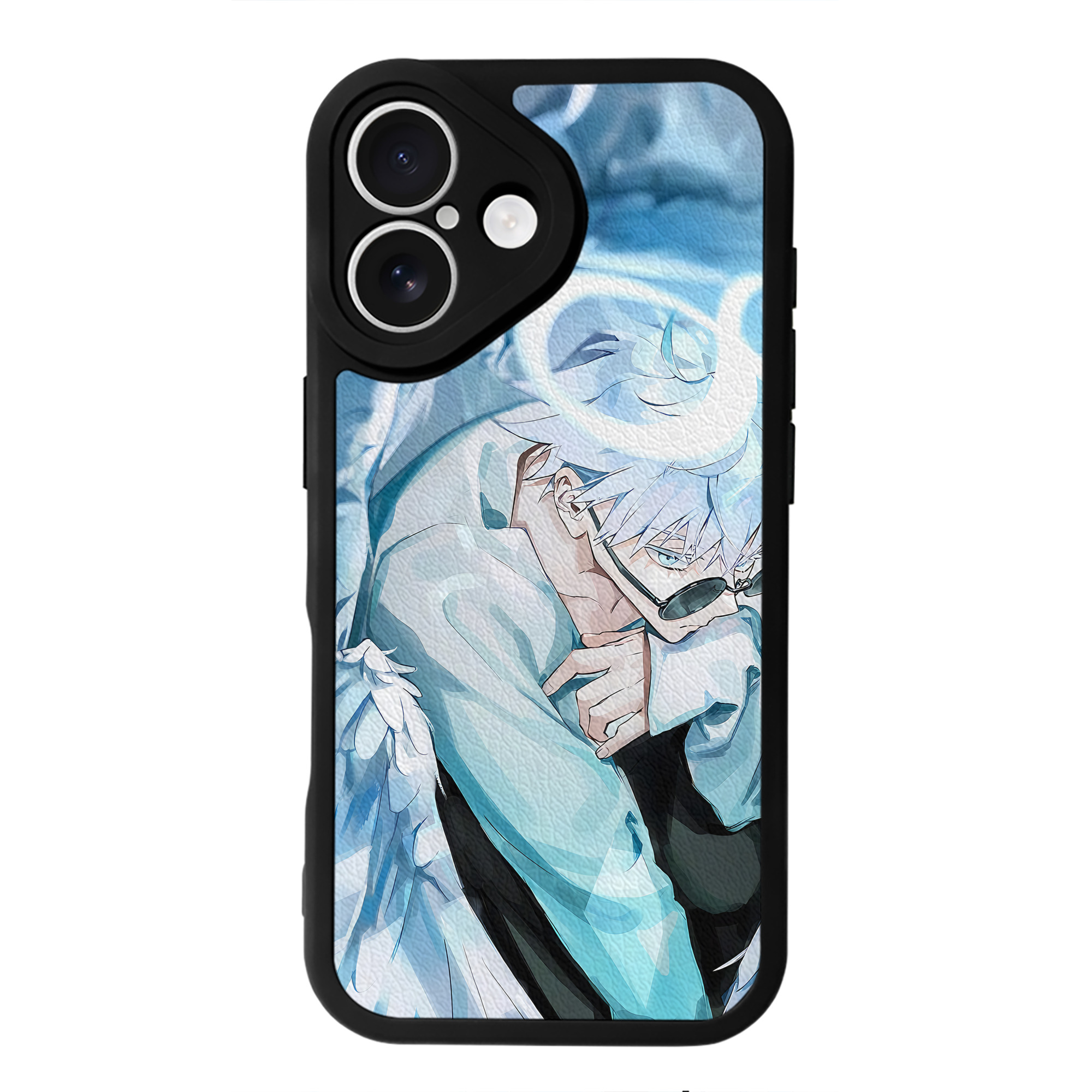 （画像用） 呪術廻戦 Jujutsu Kaisen 【iPhone 16シリーズ対応】シリコンスマホケース（レザー調） 材質：シリコン